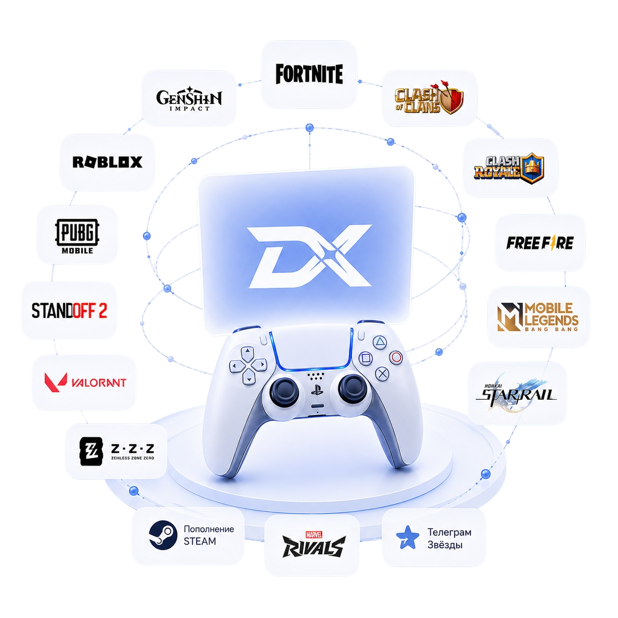Пополнение игр DonatiX